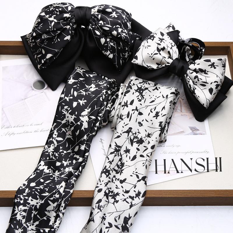 复古碎花缎面布筒手工diy蝴蝶结发饰材料自制发夹抓夹辅料