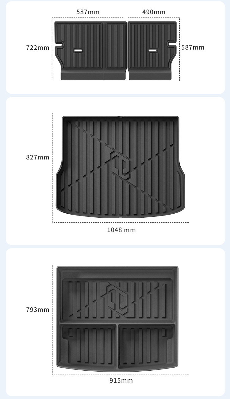 Suitable for 25-27 Models of Leapmotor B10 Car Floor Mats, Eco-Friendly Full Tpe Floor Mats, Trunk Mat, Eco-Friendly Seat Backrest