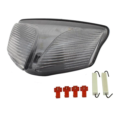 Suitable for Suzuki Gsxr 600/750 08-24 Modified Motorcycle Led Rear Tail Light with Integrated Turn Signal and Brake (Motorcycle tail) - smoky-black