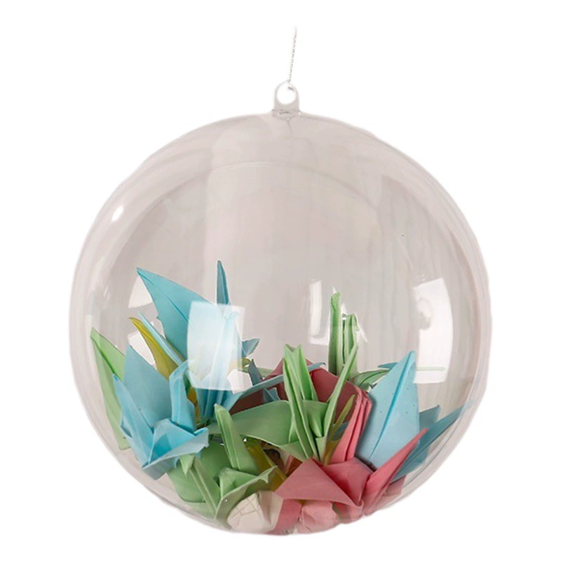 Оптовая прозрачный шар пластиковый шар оболочки акрил 5-12 см Рождественский шар ПС полый шар Рождественские украшения висит шар