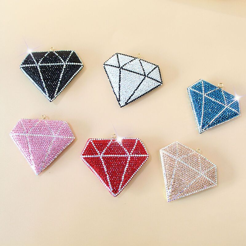 Amazon 2025 Hot Style DIY Creative Keychain Diamond Type Keychain Pendant Rhinestone Keychain Wholesale