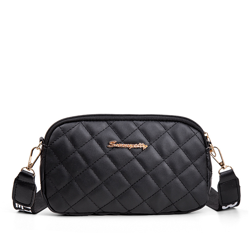 Classic phone bag with diamond pattern