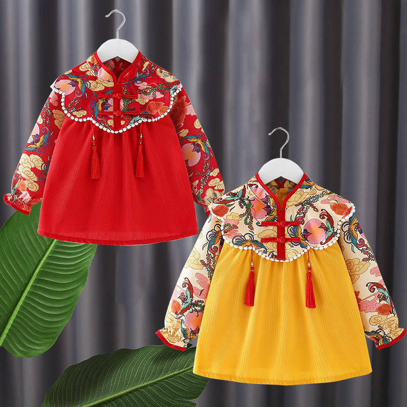 Baby Smock, Kidsren's Apron, Reverse Dressing, Baby Eating Bib, Autumn and Winter Long-Sleeved Waterproof and Anti-Dirty Kindergarten Protective Clothing