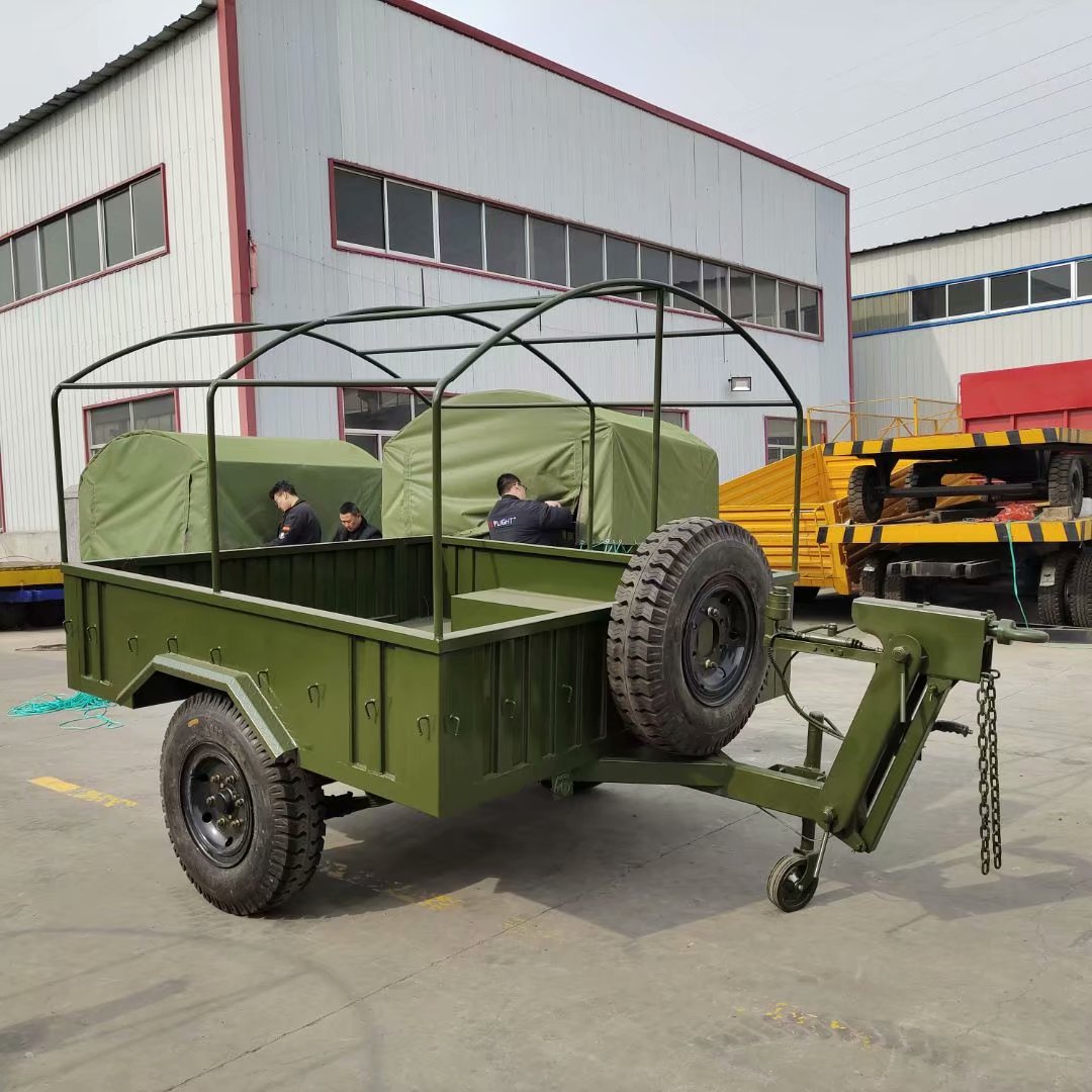 供应物料周转货物平板转运车 3吨单轴雨棚拖车 2500*2200*1500