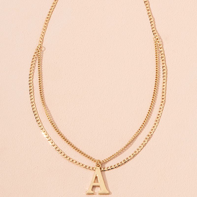 fashion letter pendant necklace