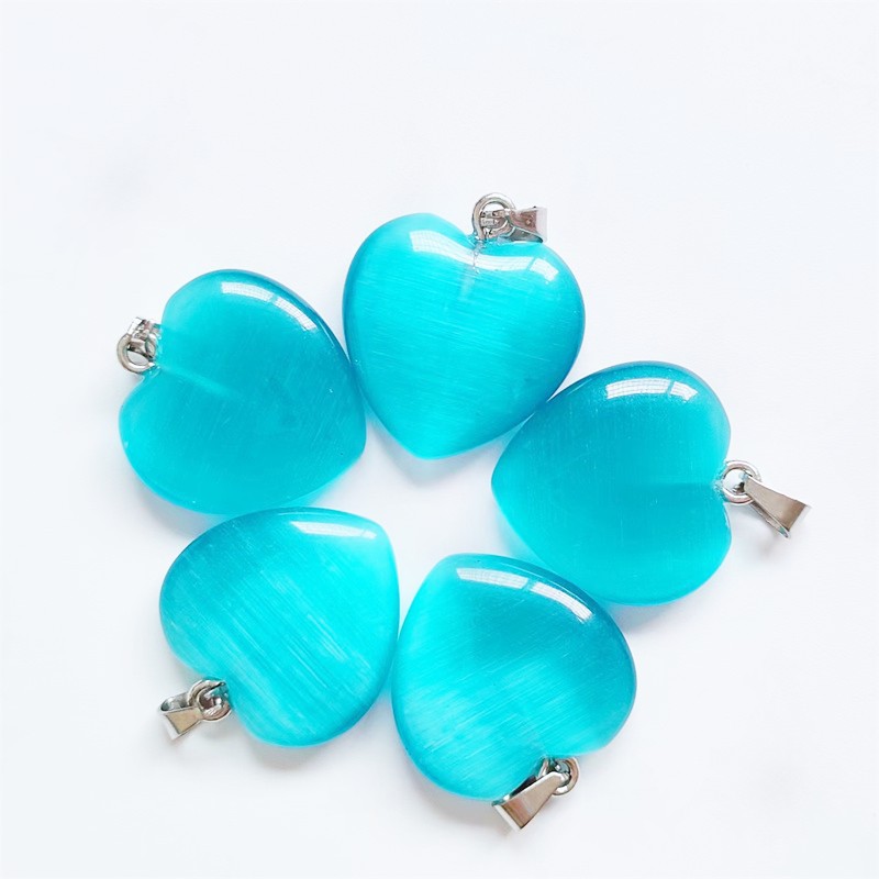 Cruz-frontera piedra natural amor colgante 20mm cristal Ágata en forma de corazón colgante melocotón corazón COLLAR COLGANTE accesorios de la joyería