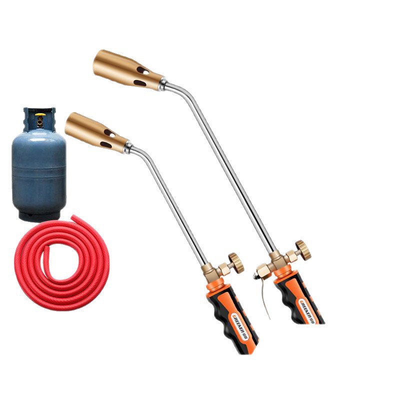 Verde Bosque fuego de gas licuado pistola de fuego la quema de pelo de cerdo quema pistola de carne cabeza de la lámpara de pulverización pistola de soldadura encendedor pequeño hogar