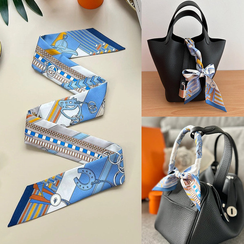 Stream-worthy ribbon-wrapped bag handles: chic silk ribbons, petite scarves, live-stream hairbands, Korean-style neckerchiefs—perfect as versatile gift souvenirs!