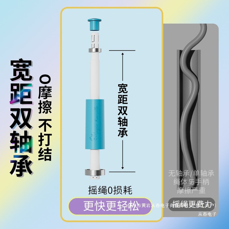 兰教练跳绳2.0双轴承儿童小学生考试一年级幼儿园初学竞速跳绳|undefined