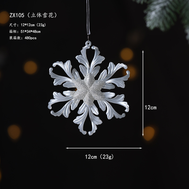 Colgante de Navidad ángel pentagramas de nieve alce colgante decoración de Navidad colgante de polvo brillante decoración