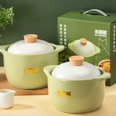 土鍋スープ用ガスコンロ対応高温耐性土鍋石鍋乾焼き割れない煮込み鍋家庭用陶器製昔ながらのタイプ