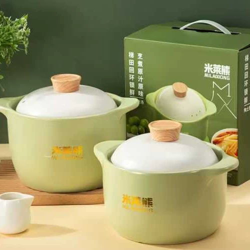 Кастрюля для супа, для газовой плиты, термостойкая глиняная кастрюля, каменная кастрюля, для приготовления на сухом огне без трещин, казан, бытовая керамическая кастрюля в традиционном стиле.