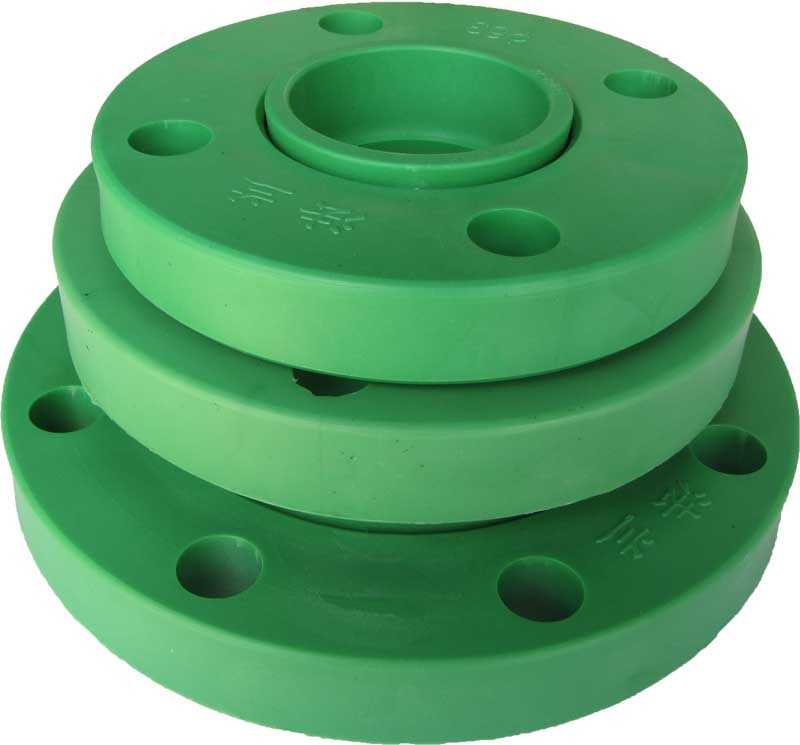 PPR法兰盘PPR法兰40.50.63法兰片+法兰芯PP-R水管配件伟兴绿