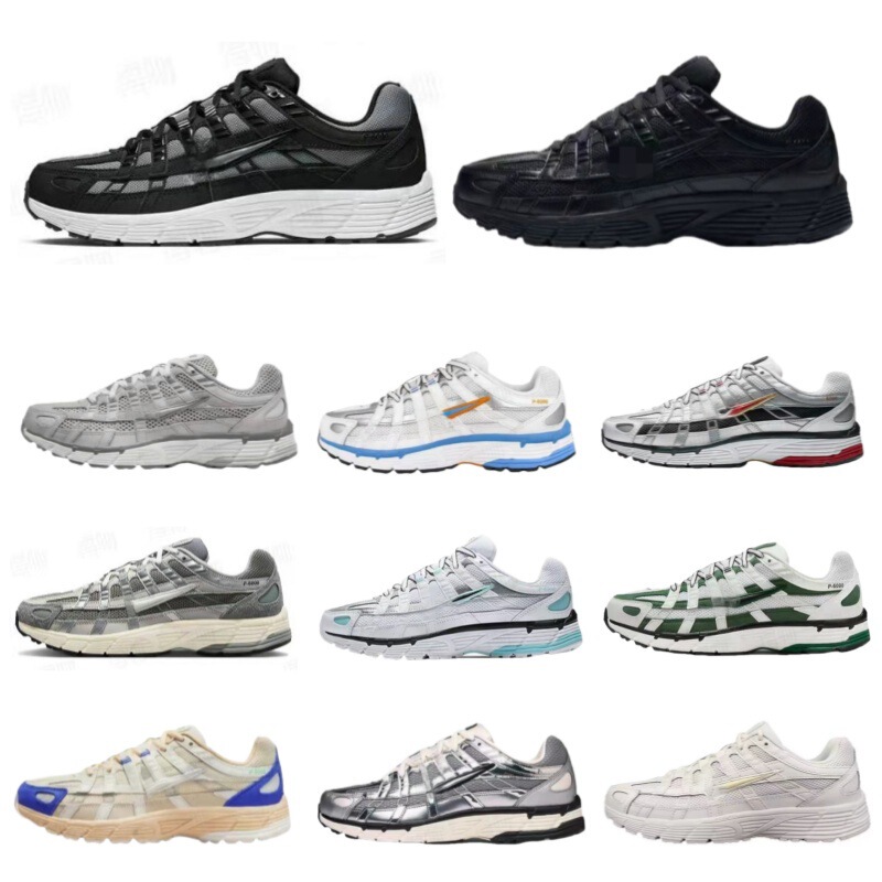 Cross-Border Foreign Trade P-6000 Running Shoes, Wear-Resistant, Non-Slip, Breathable Mesh, Retro Sports Shoes, Casual Running Shoes for Men and Women