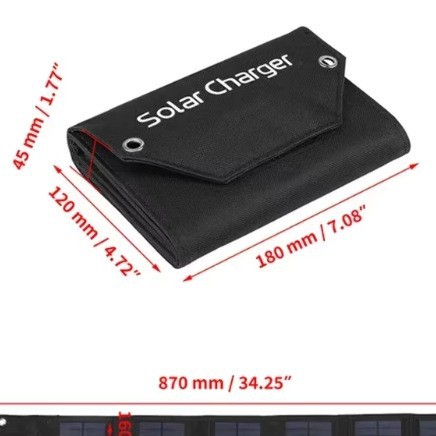 Panel solar 10W 15W 20W bolsa solar plegable portátil al aire libre mochila cargador de teléfono móvil