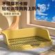 Dog Fixed-Point Fence Toilet, Heightened Anti-Splash Urine and Anti-Trampling Flat Teddy Dog ​​Litter Box, Dog Universal Toilet Supplies