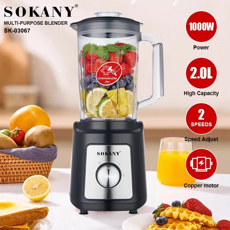 국경 간 SOKANY03067 Juicer 가정용 2in1 콩 그라인더 요리 기계 분쇄 아이스 쥬서 블렌더