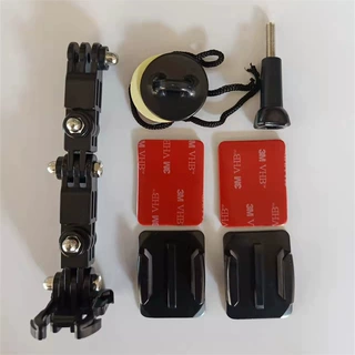 GoPro 10小蚁4k 大疆相机 摩托车头盔下巴固定支架 长螺丝 底座