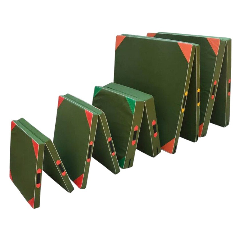 Folding Canvas Gymnastics Mat for Students, Sit-Up Mat for High School Entrance Exams, Dance Practice, Sports Training, Thickened Sponge Mat