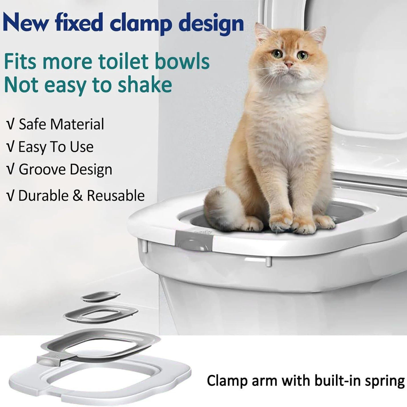 Новый многоразовый лоток-тренажер для туалета для кошек, оптовая продажа напрямую с завода