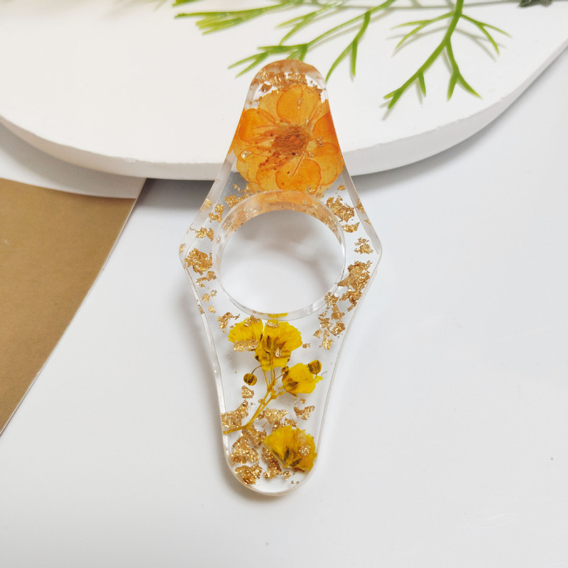 ドライフラワーブックプレス、クリエイティブな接着剤読書補助具、本物の花の樹脂工芸品、接着剤ギフトアクセサリー|undefined