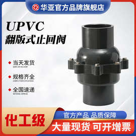 UPVC翻板式止回阀PVC摆动式止回阀化工单向逆止阀门横式止回阀