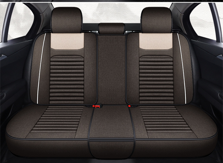 New Car Seat Covers for All Seasons, Linen Seat Cushions for Small Cars, Spring and Summer Car Seat Covers, Full Coverage Ice Silk Special Seat Cushions