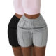Women's Cross-border European and American Women's Clothing Amazon AliExpress Women's Summer New Solid Color Pocket Drawstring Shorts