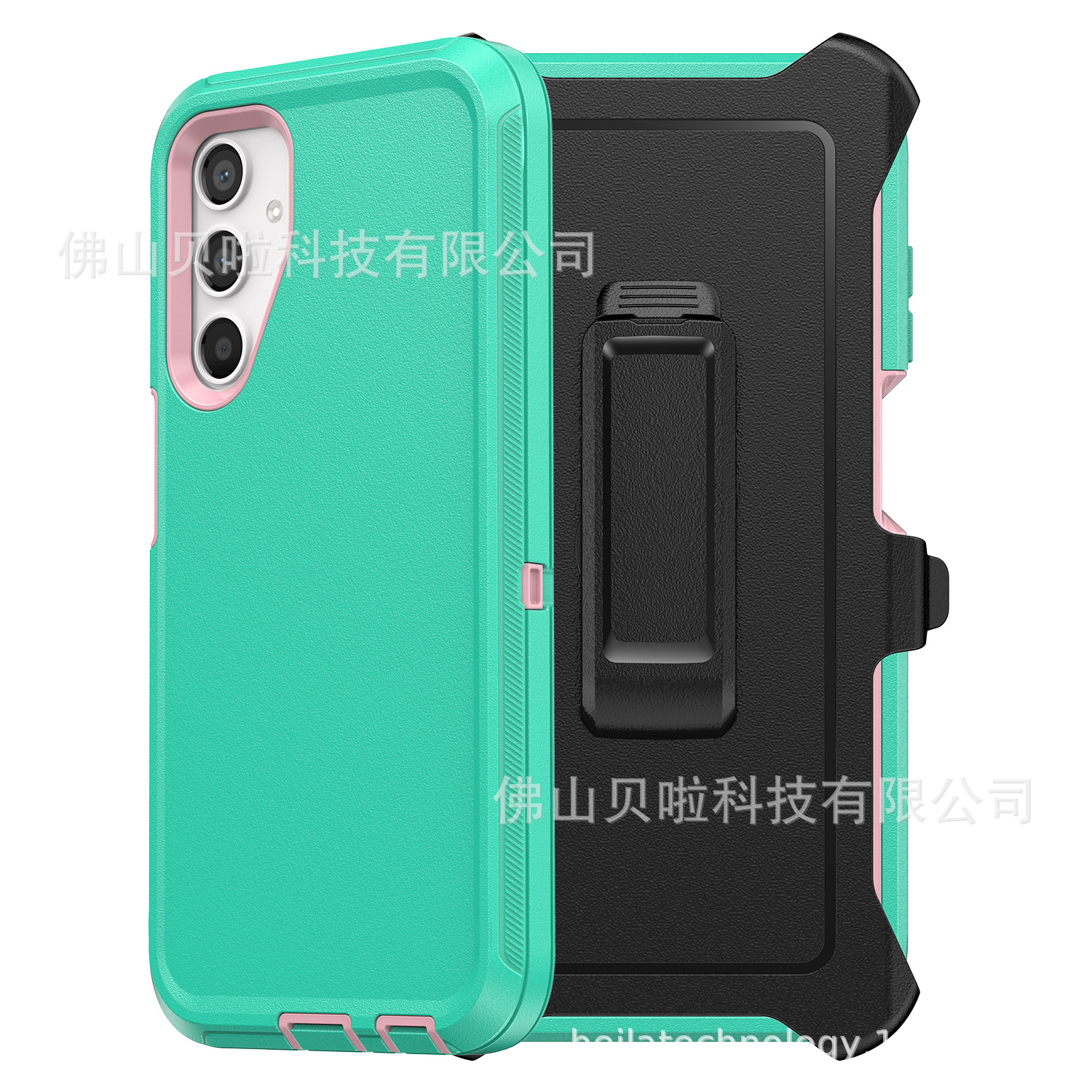 Source factory is suitable for Samsung A15/A25/A35/A55 5G three-proof mobile phone case back clip 360 robot