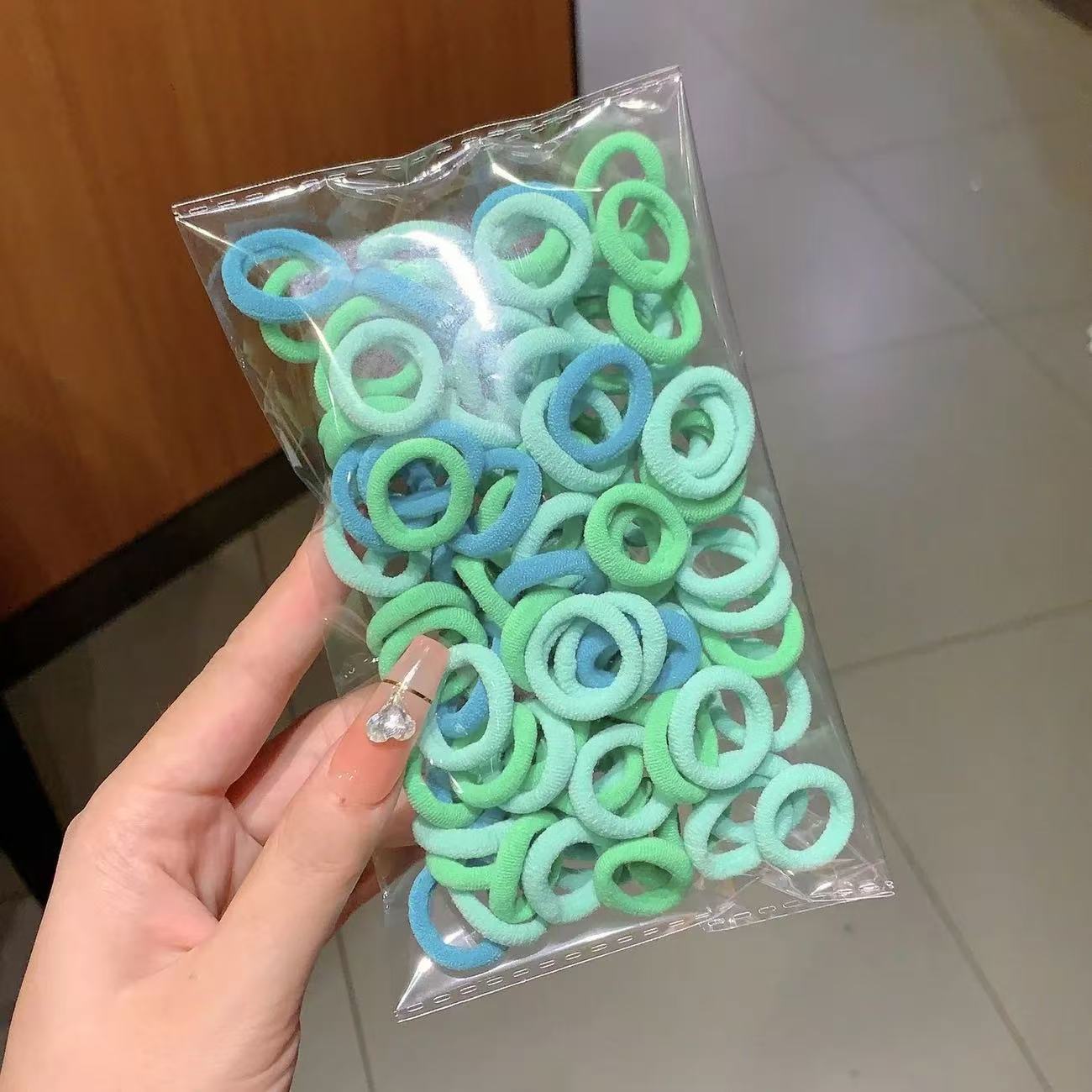 渐变绿色100条(opp袋装)