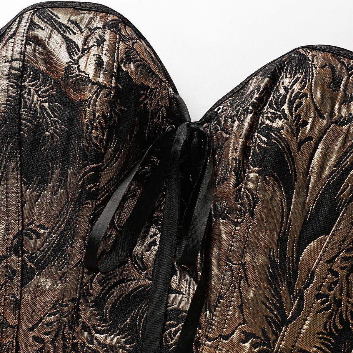 Nuevo oro negro damas pechos de lazos de pecho corset cortesano apretado amazon ventas rápidas temu comercio electrónico transfronterizo