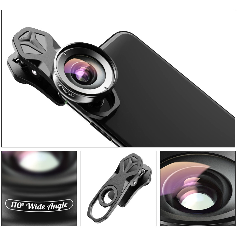 Объектив мобильного телефона профессиональная съемка HB110 широкоугольный Макро HD SLR фотография внешний Универсальный объектив заполняющий свет