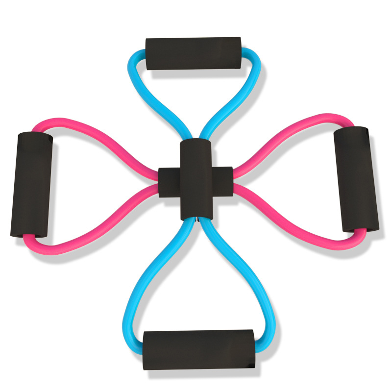 Fábrica de ocho palabras tirar de la cuerda de yoga tirar de la cuerda deportes de fitness elástico tirar cinturón abierto hombro belleza espalda 8-palabra tirar dispositivo