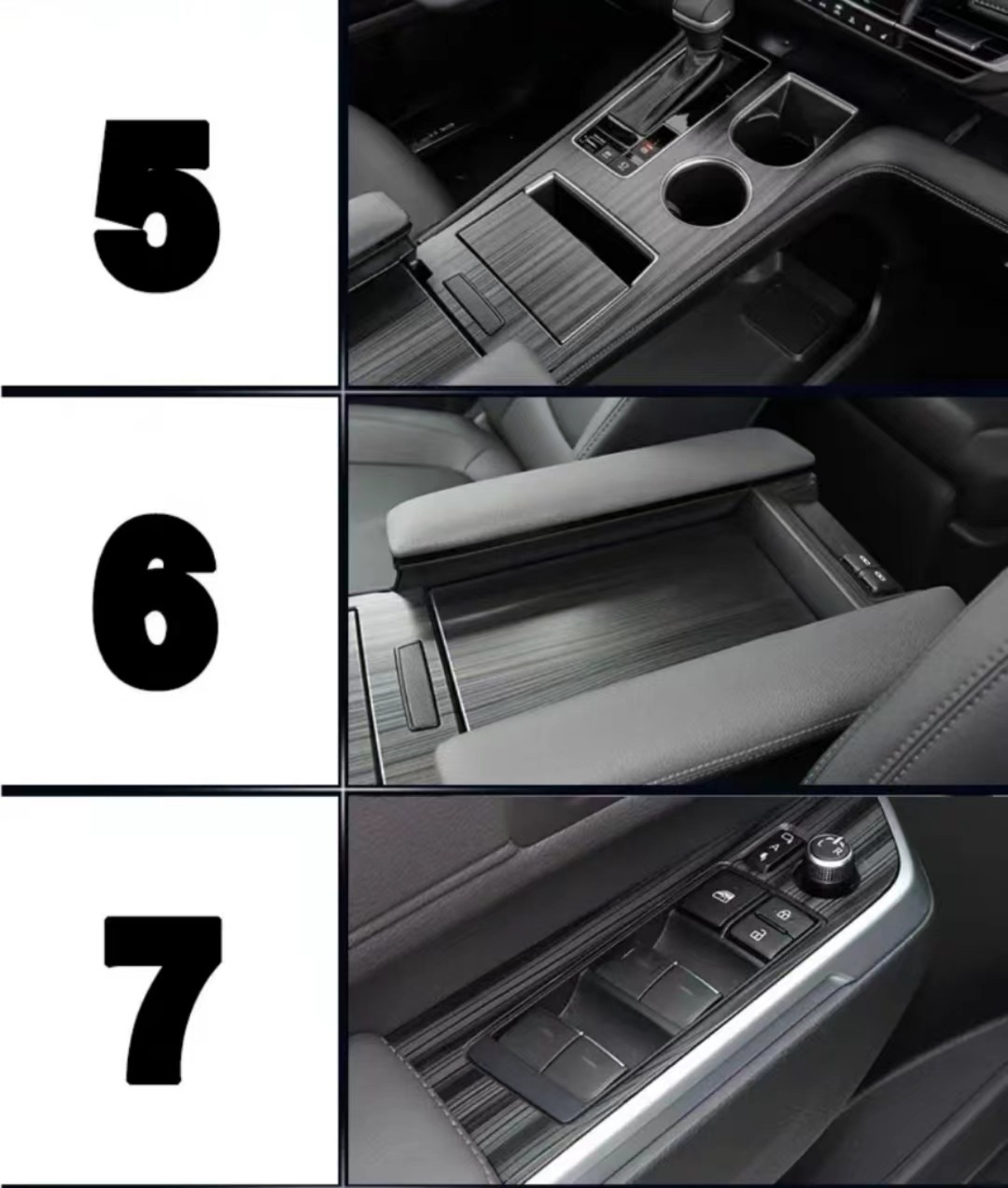 Suitable for 21-24 Toyota Senna Grevia Car Interior Modification Car Interior Decoration Senna Central Control Film Screen