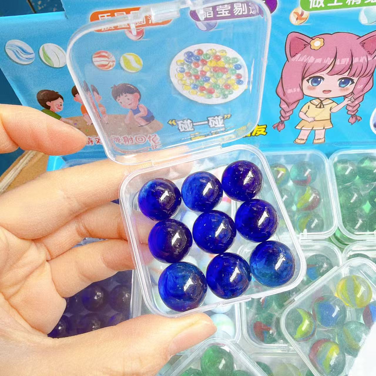 Juegos de damas de vidrio divertidos, bolas de vidrio de colores, bolas de vidrio de colores, juguetes nostálgicos, tienda de juguetes