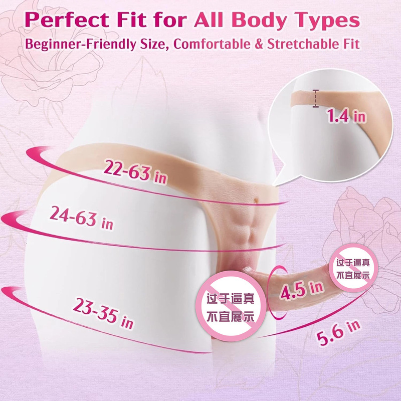 Electric Female Silicone Wearable Dildo Les Lesbian Panties Fake Telescopic Vibrating Gay Toy Dildo