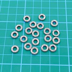 S925 Pure Silver Cloud Pattern Thick Closure Circle DIY Handmade Weaving Handmade Bracelet Necklace Pendant Chain Jewelry Accessories 