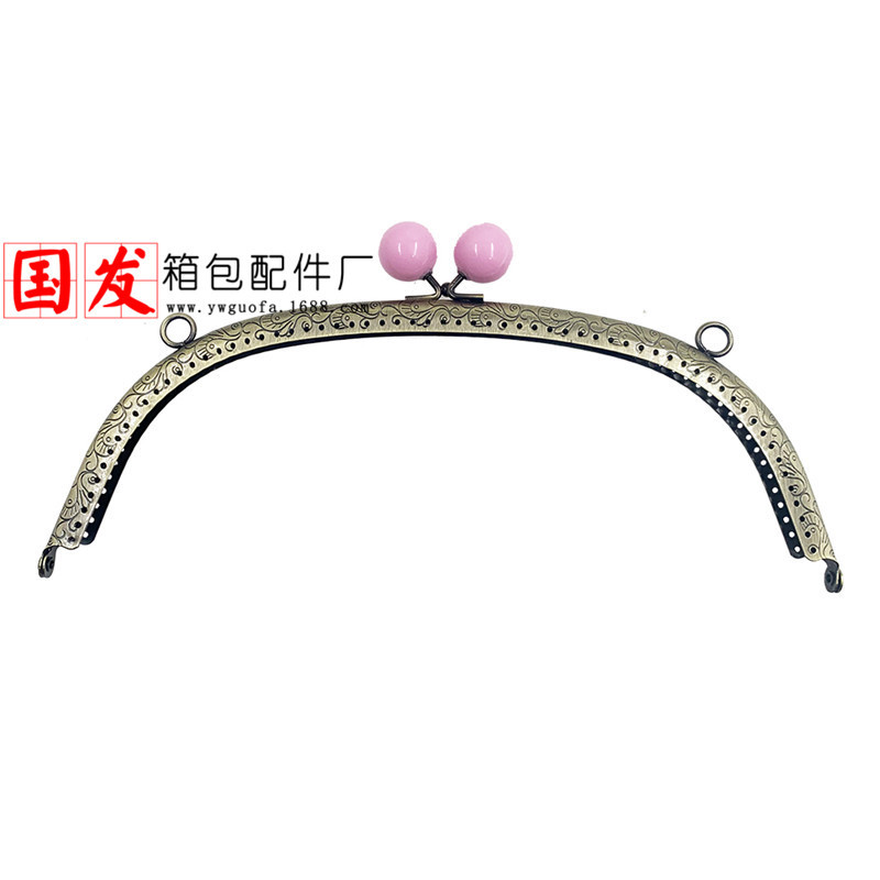 24.5CM arco dragón-feng caramelo cabeza oro borde plano 20mm caramelo cabeza oro accesorios de bolsa