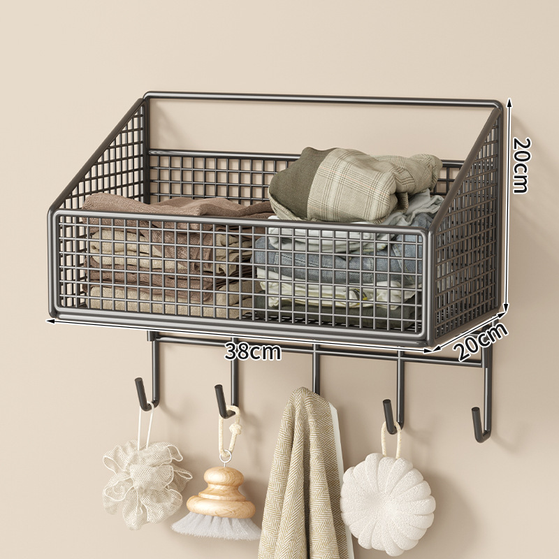 후크가 있는 검정색 한 레이어