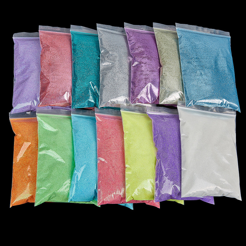 Glitter sequins nail diy jewelry nail polish rubber sleeve laser glitter powder kg epoxy flow hemp nail decoration batch