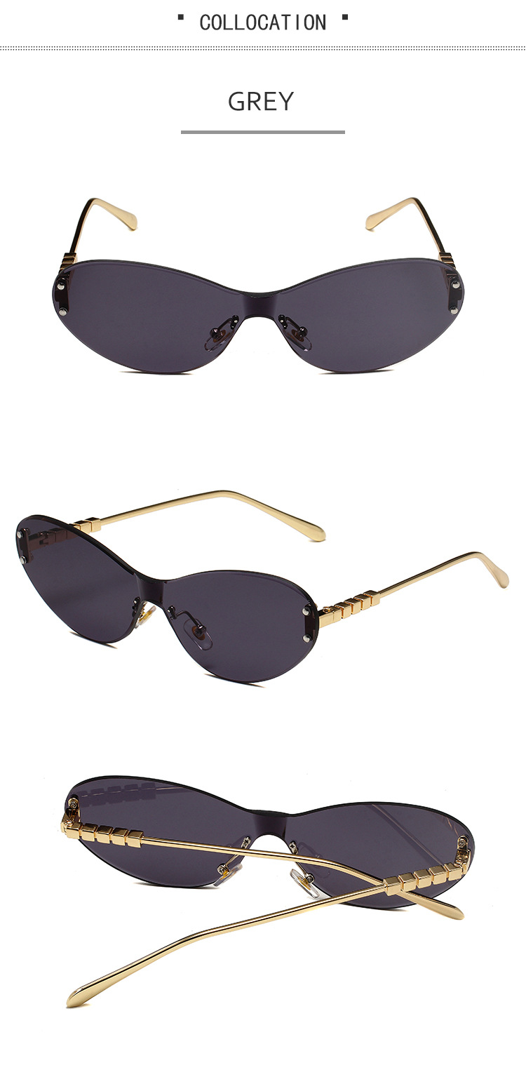 Men's Sunglasses New Ring Shaped Frameless Ocean Lens Sunglasses Anti Ultraviolet Catwalk Outdoor Driving Sunshade Fashion Sunglasses_viptrois.com