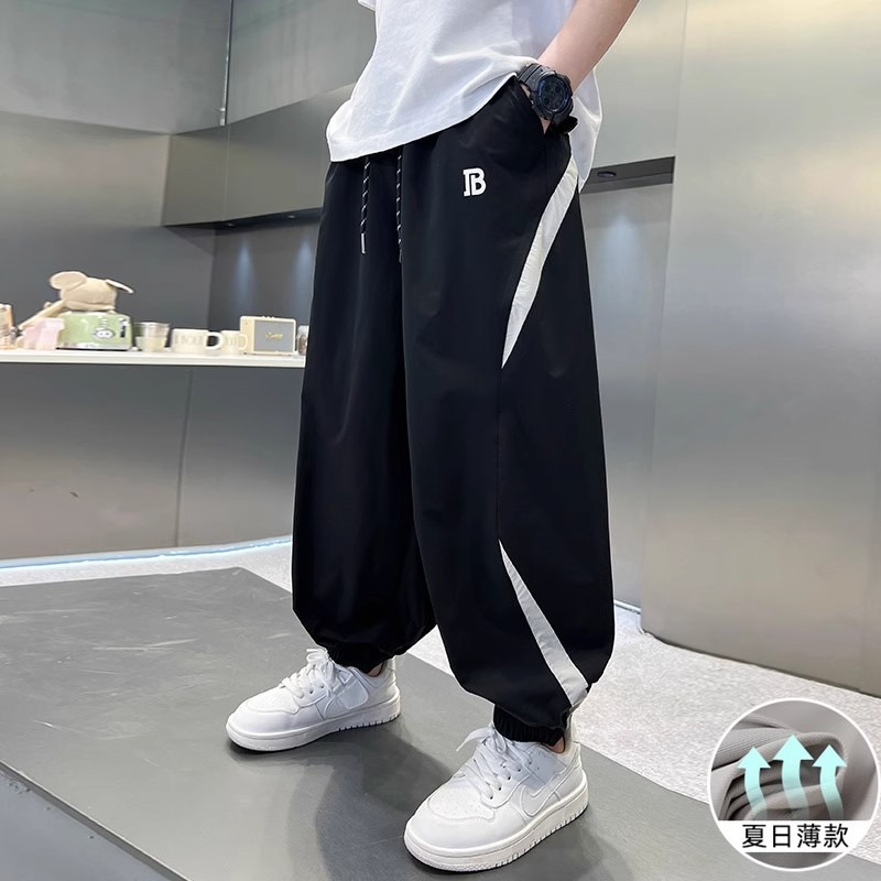 Boys' Summer Thin Pants Children's Mosquito-Proof Pants 2025 New Style for Older Boys Summer Long Pants