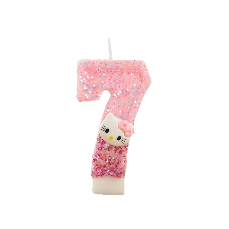 かわいいピンクの漫画の猫クリエイティブデジタルキャンドルケーキデコレーション誕生日キャンドルAmazon tuemホットセールアイテム|undefined