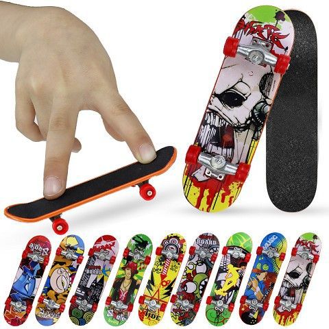 Finger Skateboard Children's Mini Version Cool Manual Cheap Novice Entry Desktop Toy Small Gift Anti-Fall