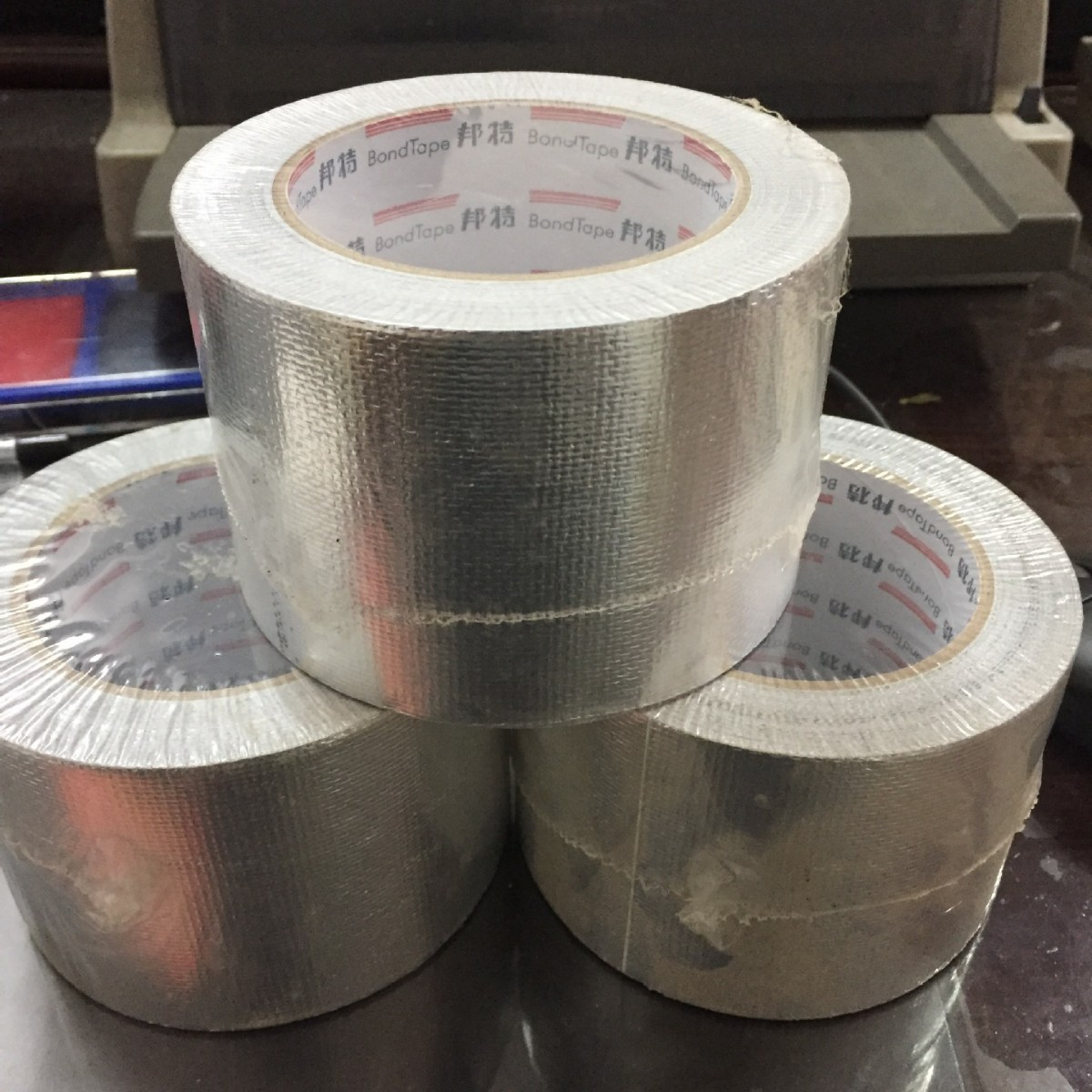 耐高温铝箔胶带  单导铜箔胶带 工业胶带 pet自粘胶带厂家直销