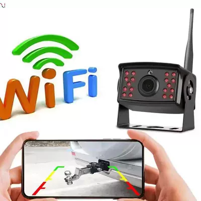 Solar-Powered 7inch Desktop Display Vehicle camera - truck-wireless-reversing-camera