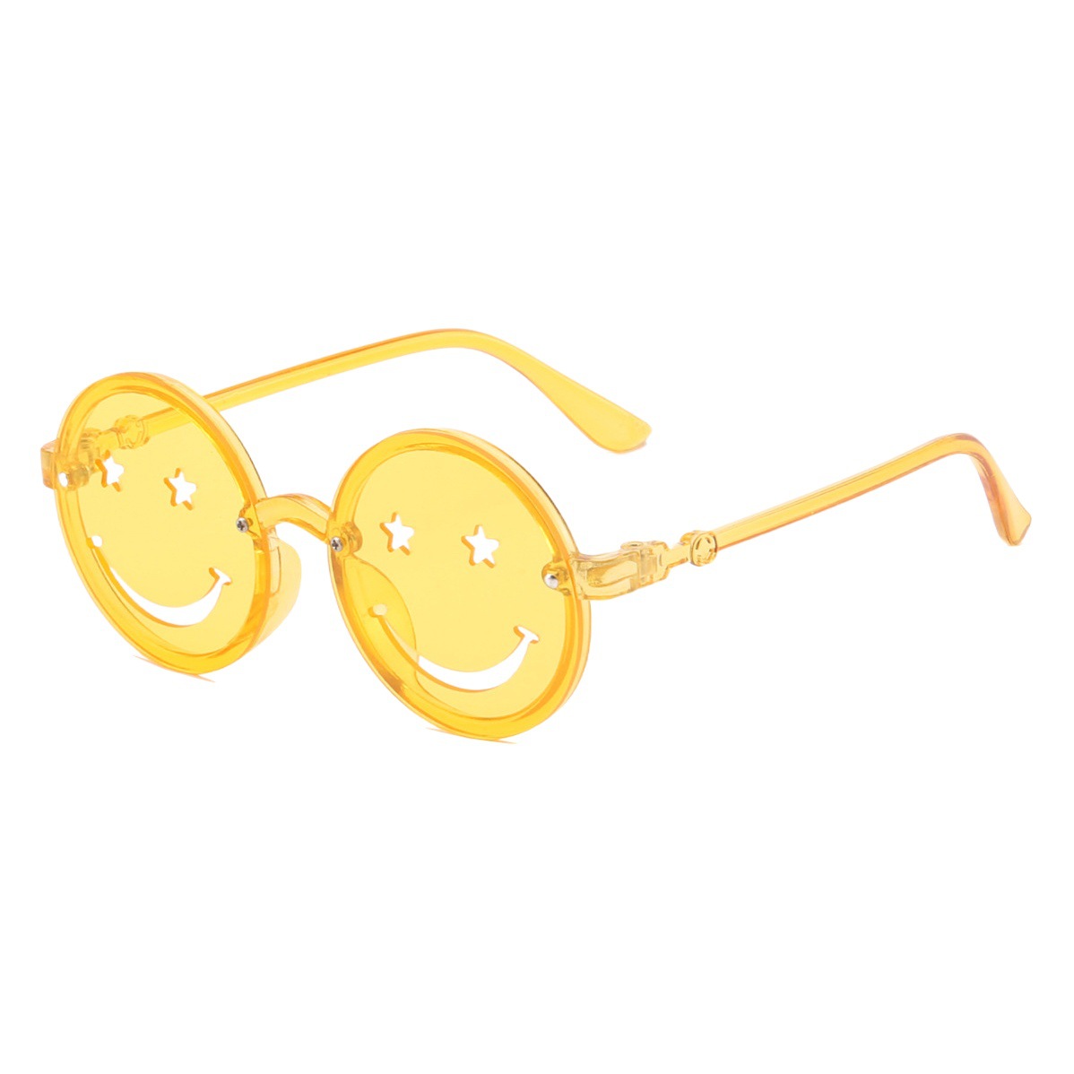 2022 nuevo juguete de los niños gafas de moda gafas de fiesta pasarela lindo viento sonriente niños gafas de sol 6688