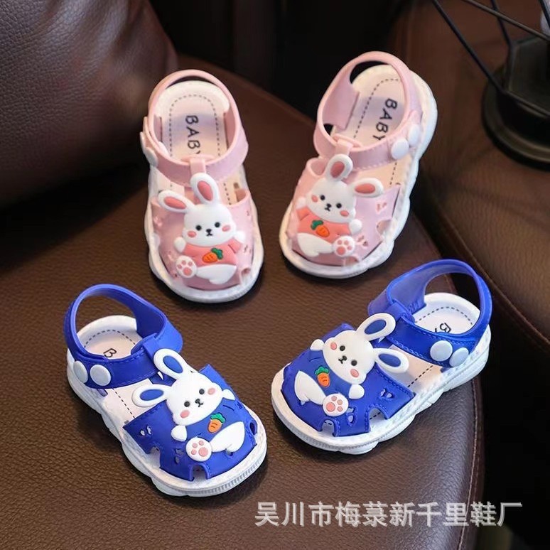 Online selling three-dimensional rabbit bird's nest Baotou small children's buckle sandals factory direct 2588 22