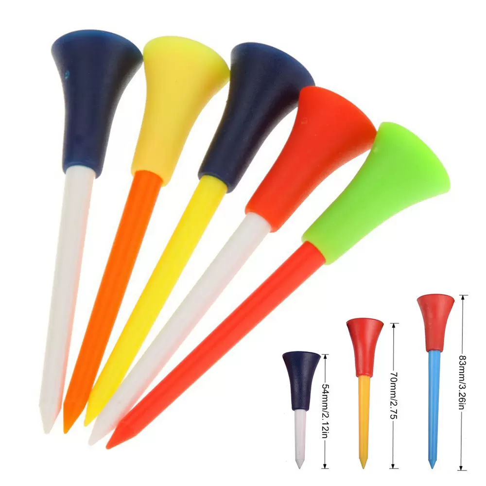 高尔夫球钉 54/70/83mm球tee软胶套球托 耐打长短球TEE 球座配件