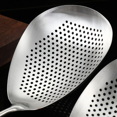 Lift dumplings hot pot deep-fried large size 304 stainless steel strainer, Sichuan peppercorn colander kitchen tools thick filter net dipping spoon